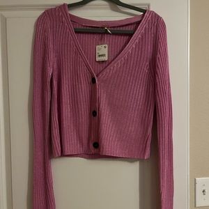 NWT Free People Game On Cardigan